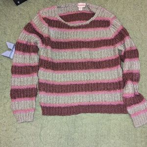 Women's Striped Cardigan Sweater